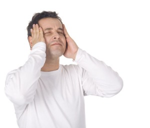 a guy with a headache